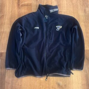 CCM St. Louis Blues Full Zip Fleece NHL Hockey Size Medium
